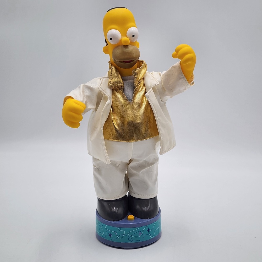 The Simpsons Disco Homer Figure 2002 Gemmy Industries Corp Dancing‎ SEE PHOTOS